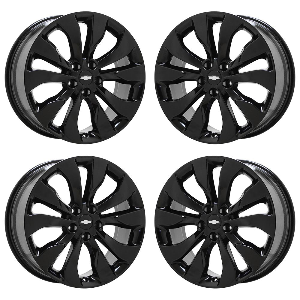 19" Chevrolet Malibu Premier Gloss Black wheels rims Factory OEM set 5718